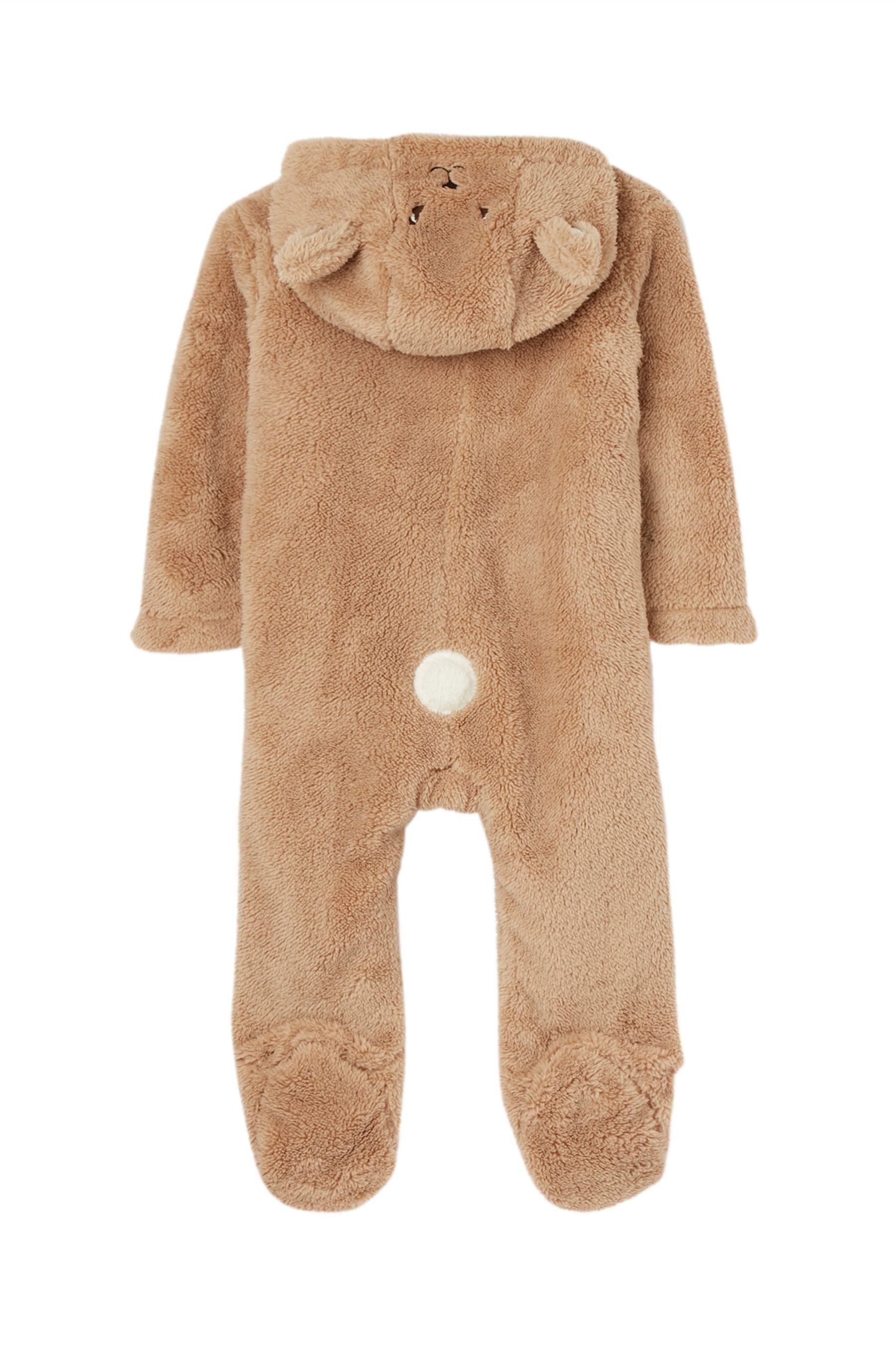 Buy Joules Peter Rabbit Cottontail Fleece Brown Pramsuit from Next Luxembourg