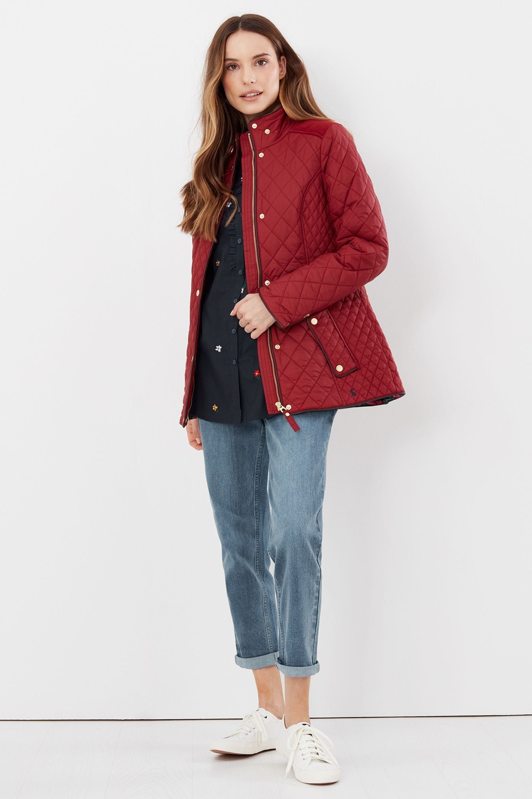 Joules raspberry coat cheap