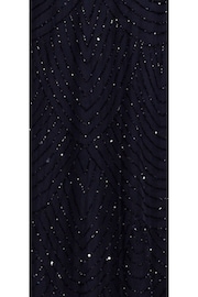 Adrianna Papell Black Blouson Beaded Dress - Image 5 of 5