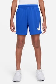 Nike Blue Dri-FIT Multi+ Graphic Training Shorts - Image 1 of 6