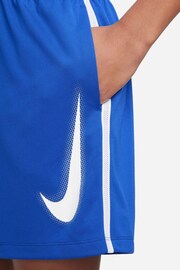 Nike Blue Dri-FIT Multi+ Graphic Training Shorts - Image 5 of 6