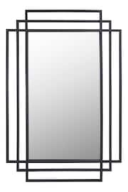 Pacific Black Rectangular Multi Framed Wall Mirror - Image 2 of 4