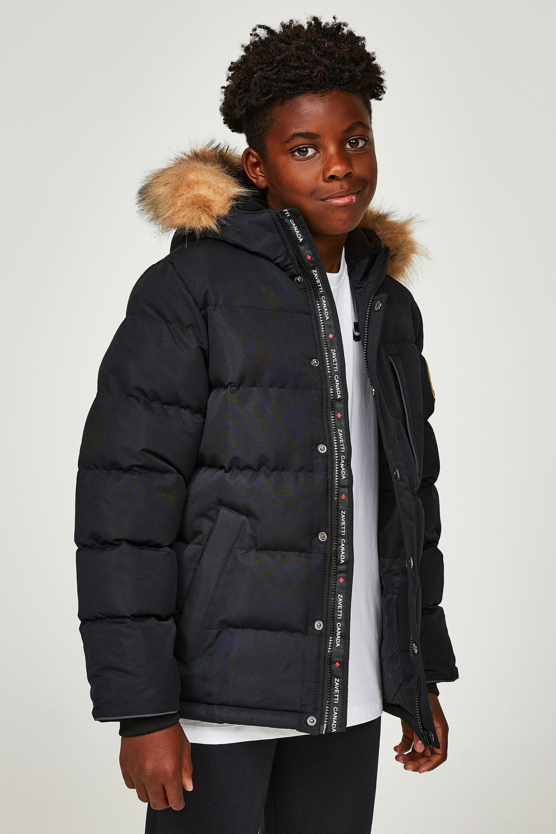 Zavetti Canada Junior Oshawa 3.0 Puffer Parka Jacket - Image 5 of 6