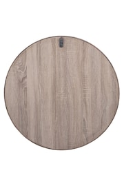 Pacific Natural Wood Veneer Round Wall Mirror - Image 3 of 4