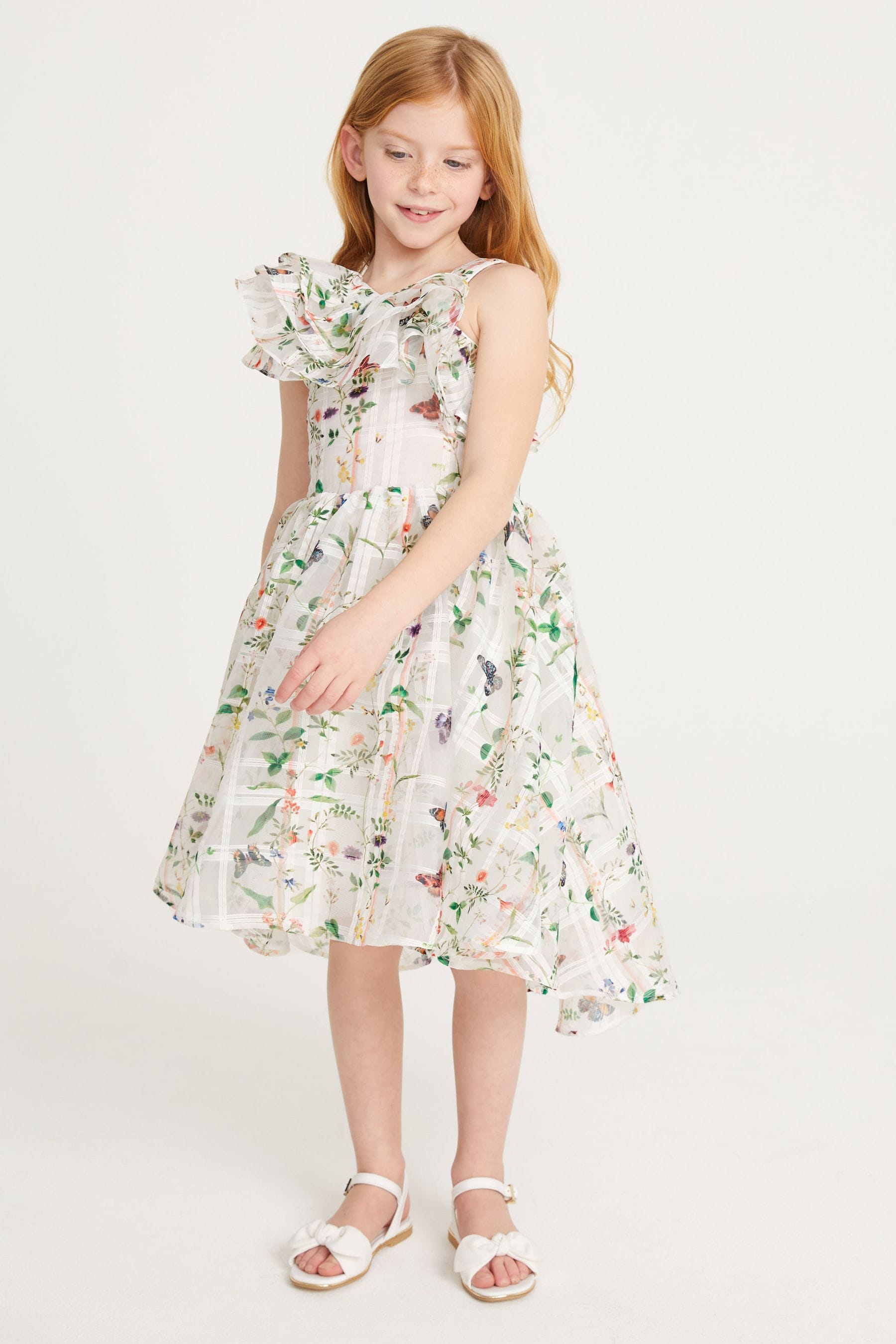 Ted baker white dress with birds hotsell