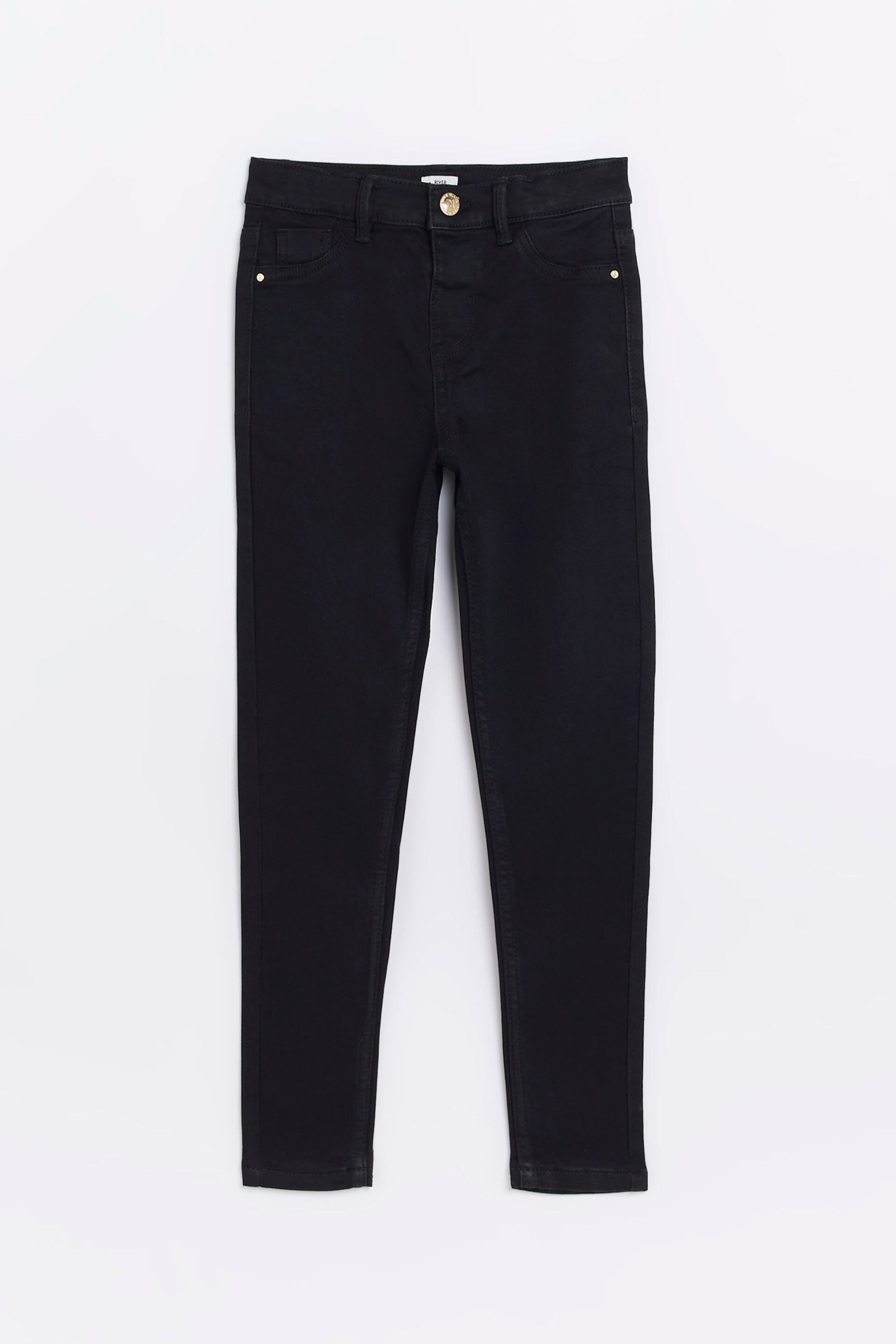 River Island Black Molly Skinny Jeans - Image 1 of 4