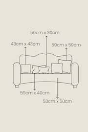 furn. 2 Pack Yellow Cosmo Filled Cushions - Image 4 of 4