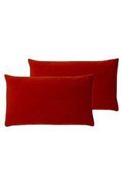 Riva Paoletti 2 Pack Red Sunningdale Filled Cushions - Image 1 of 2