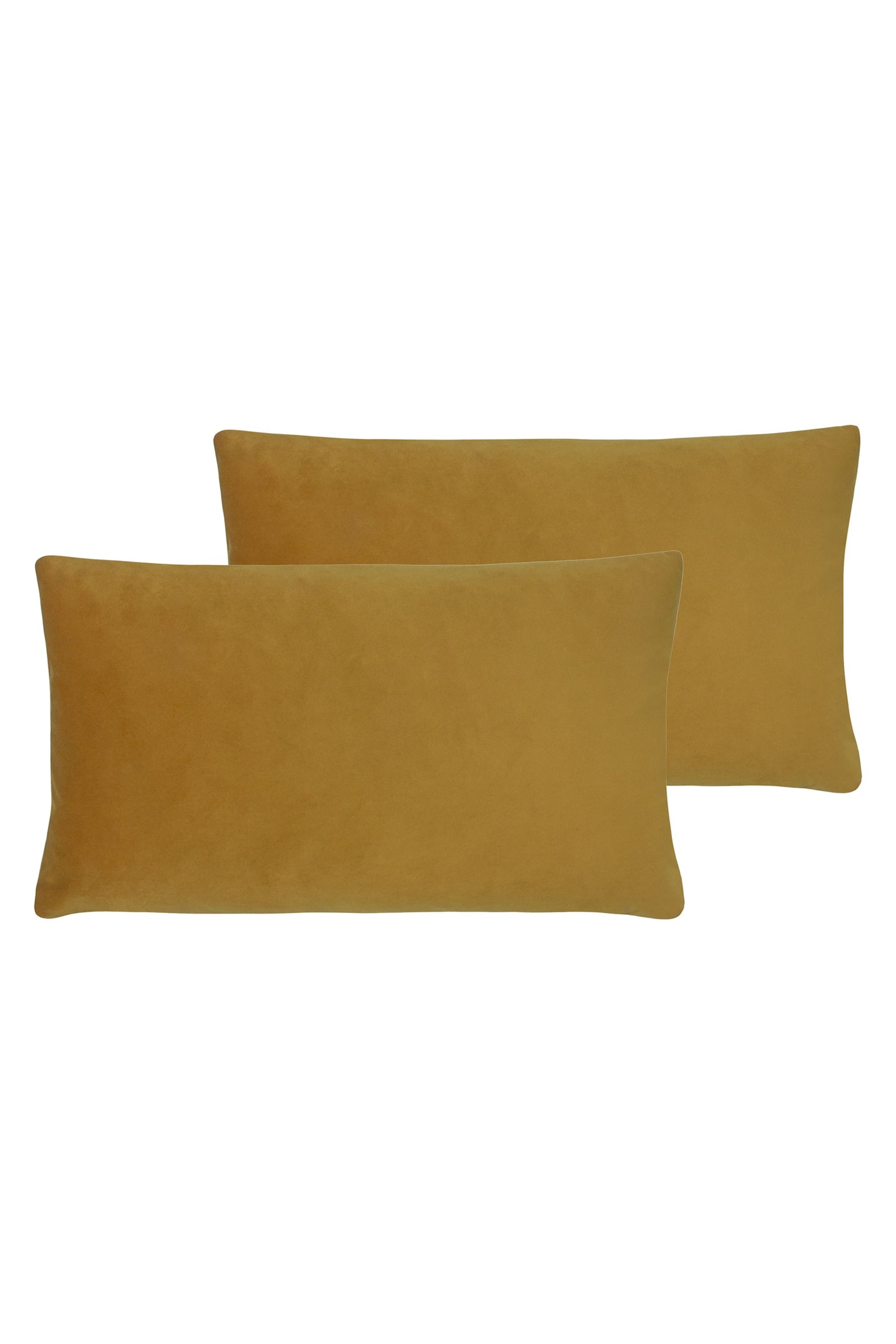 Riva Paoletti 2 Pack Yellow Sunningdale Filled Cushions - Image 1 of 3