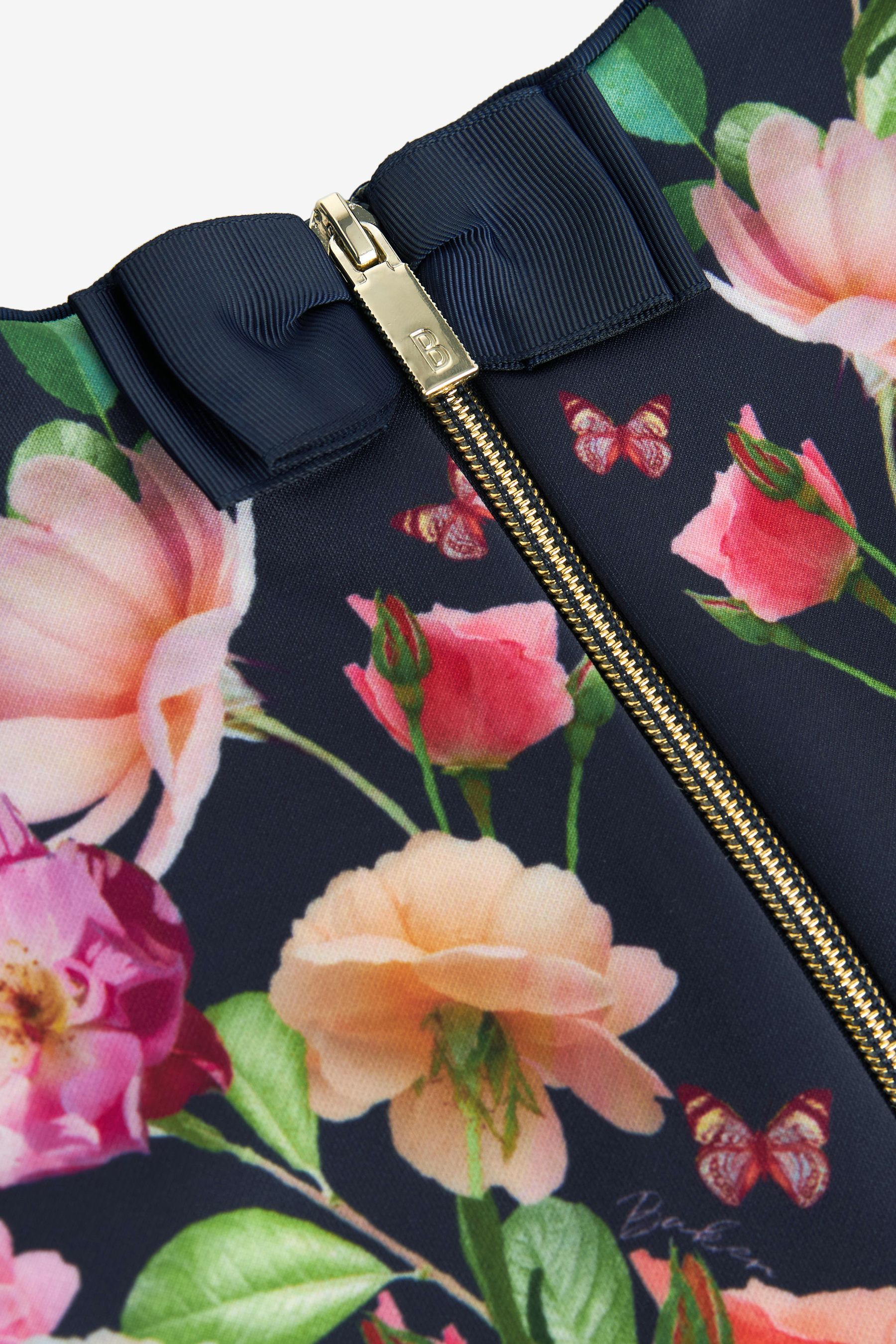Ted baker navy blue floral dress store
