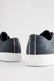 Navy Blue Extra Wide Fit Forever Comfort® Patent Baseball Trainers - Image 4 of 5