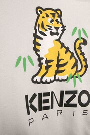 KENZO KIDS Cream Tiger Logo Hoodie - Image 5 of 5