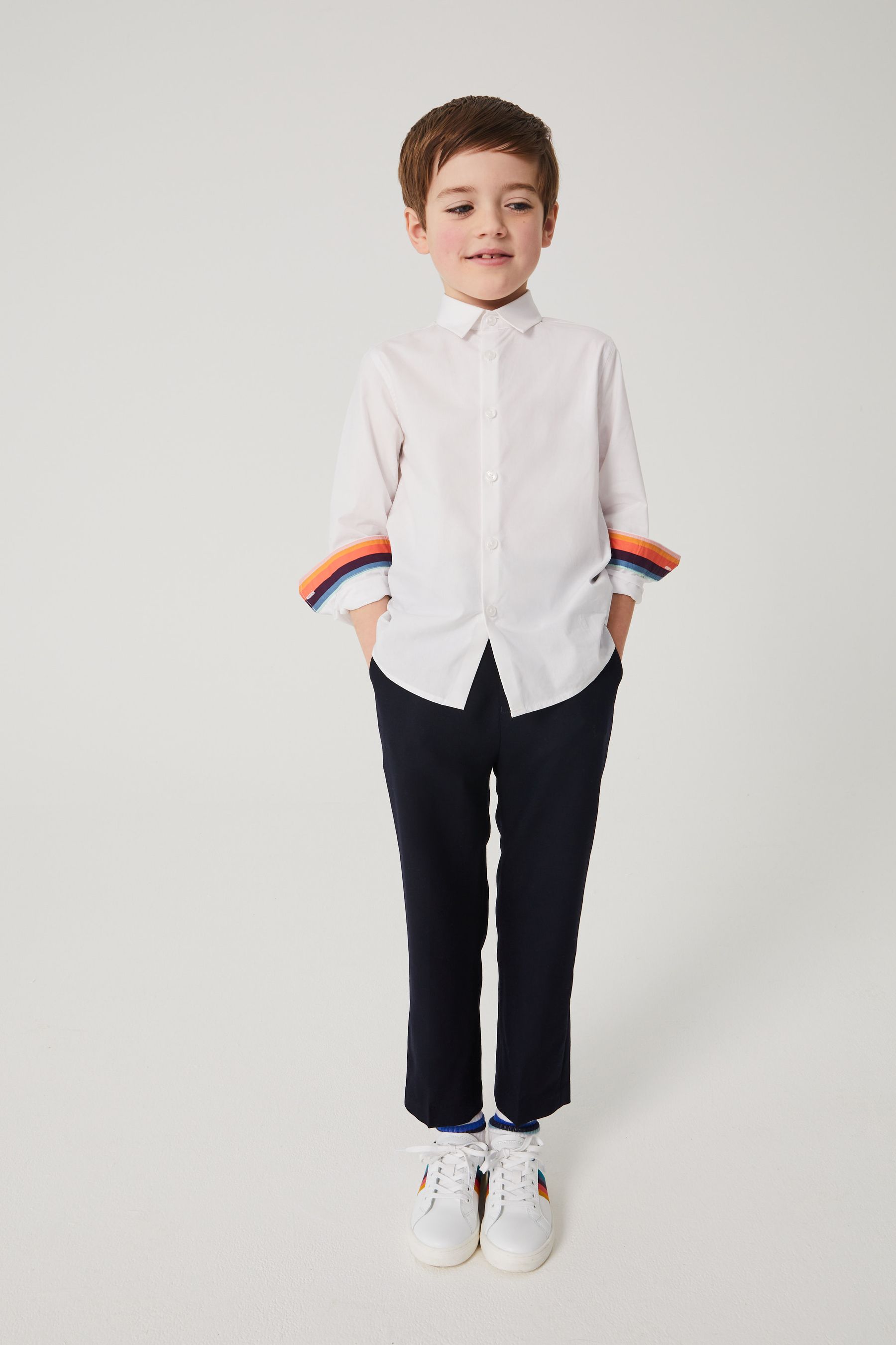 Buy Paul Smith Junior Boys Formal 100 Cotton White Shirt from Next USA