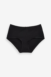 Black/White/Nude Midi Cotton Rich Knickers 4 Pack - Image 5 of 8