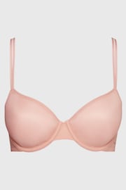 Calvin Klein Pink Sheer Marquisette T-Shirt Bra - Image 5 of 5