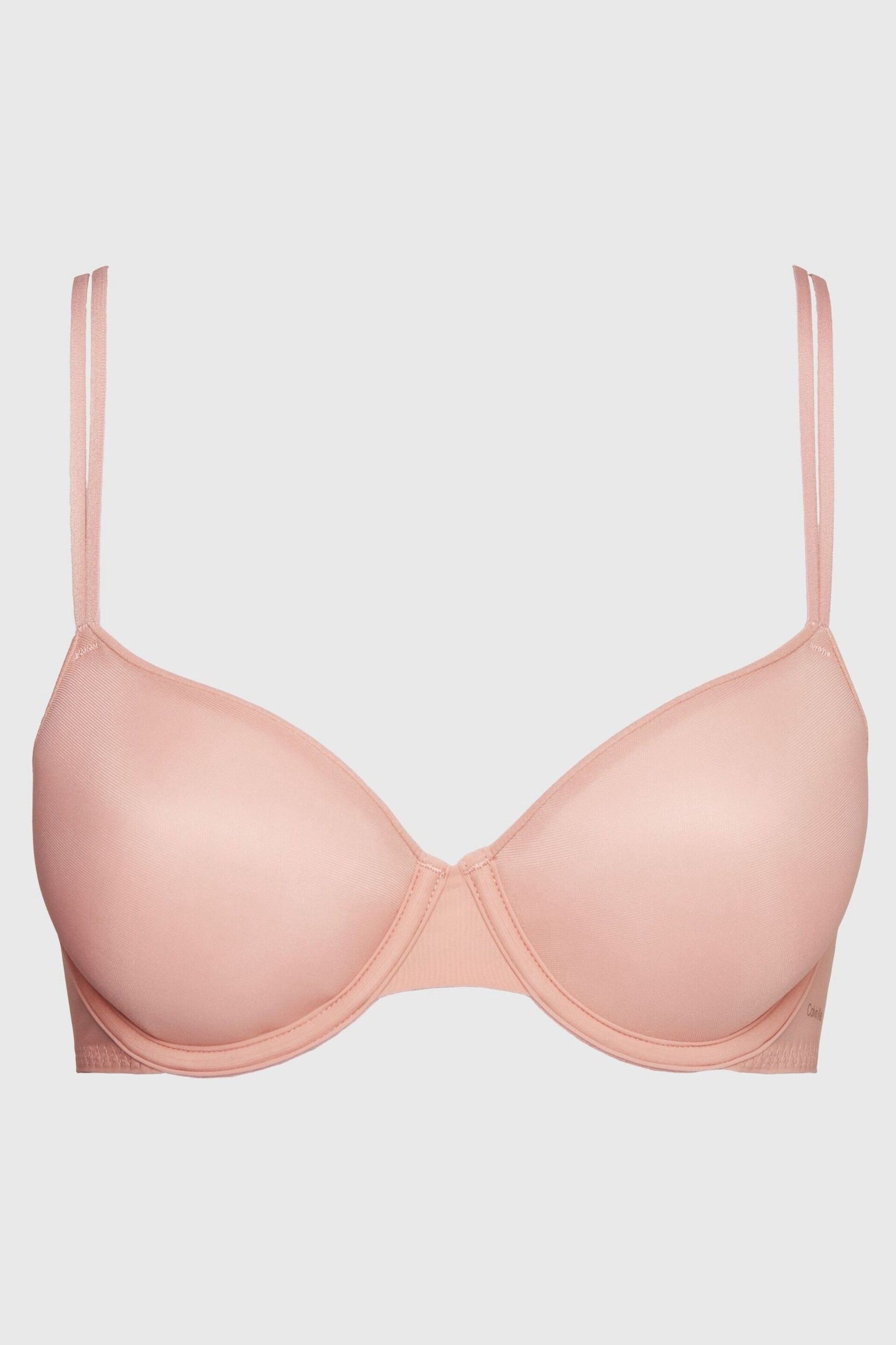 Calvin Klein Pink Sheer Marquisette T-Shirt Bra - Image 5 of 5