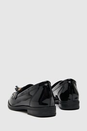Schuh Liv Patent Tassel 	Black Loafers - Image 3 of 4