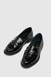 Schuh Liv Patent Tassel 	Black Loafers - Image 4 of 4
