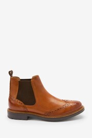 Tan Brown Modern Heritage Brogue Boots - Image 1 of 4