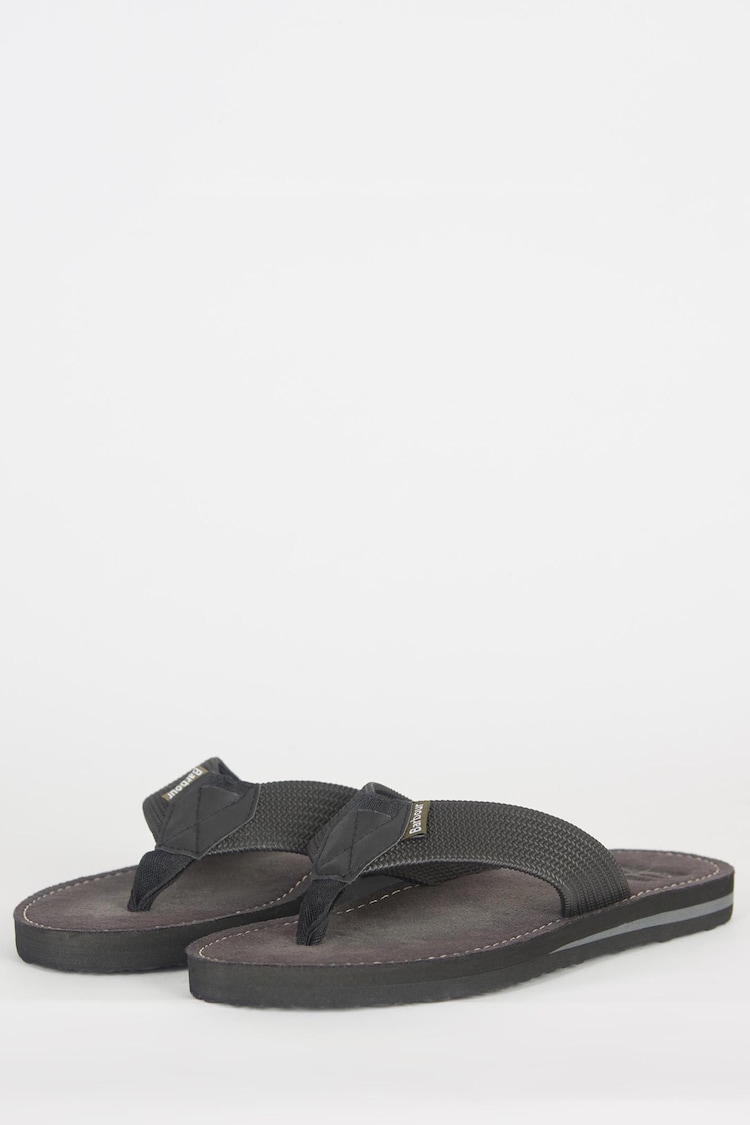 Barbour® Black Toeman Beach Sandals - Image 1 of 6