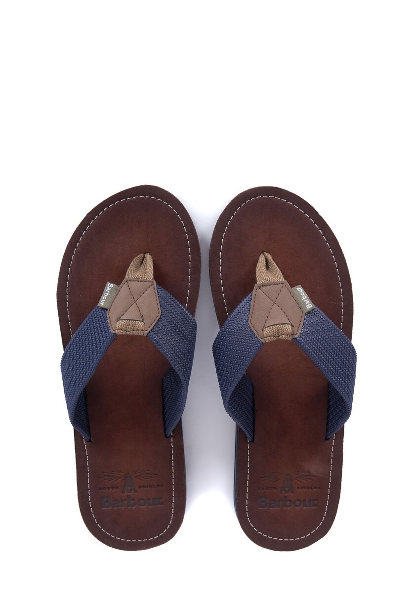 Barbour® Navy Blue Toeman Beach Sandals - Image 5 of 6