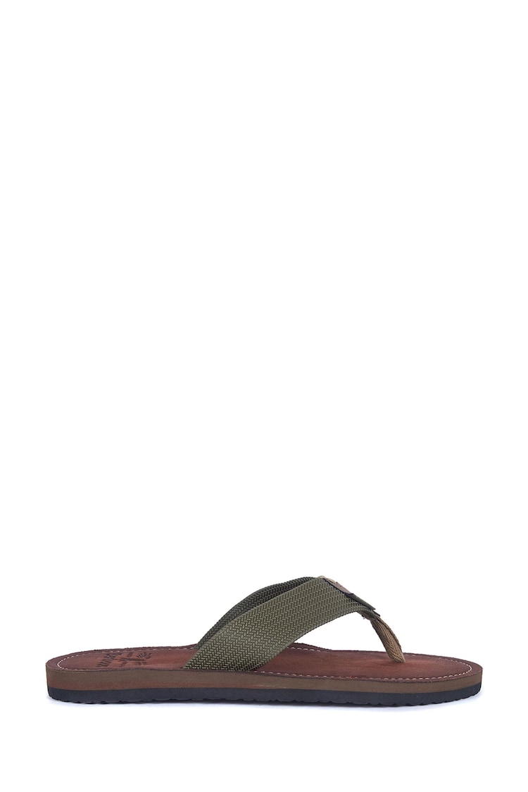 Barbour® Olive Green Toeman Beach Sandals - Image 2 of 7