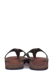 Barbour® Olive Green Toeman Beach Sandals - Image 6 of 7