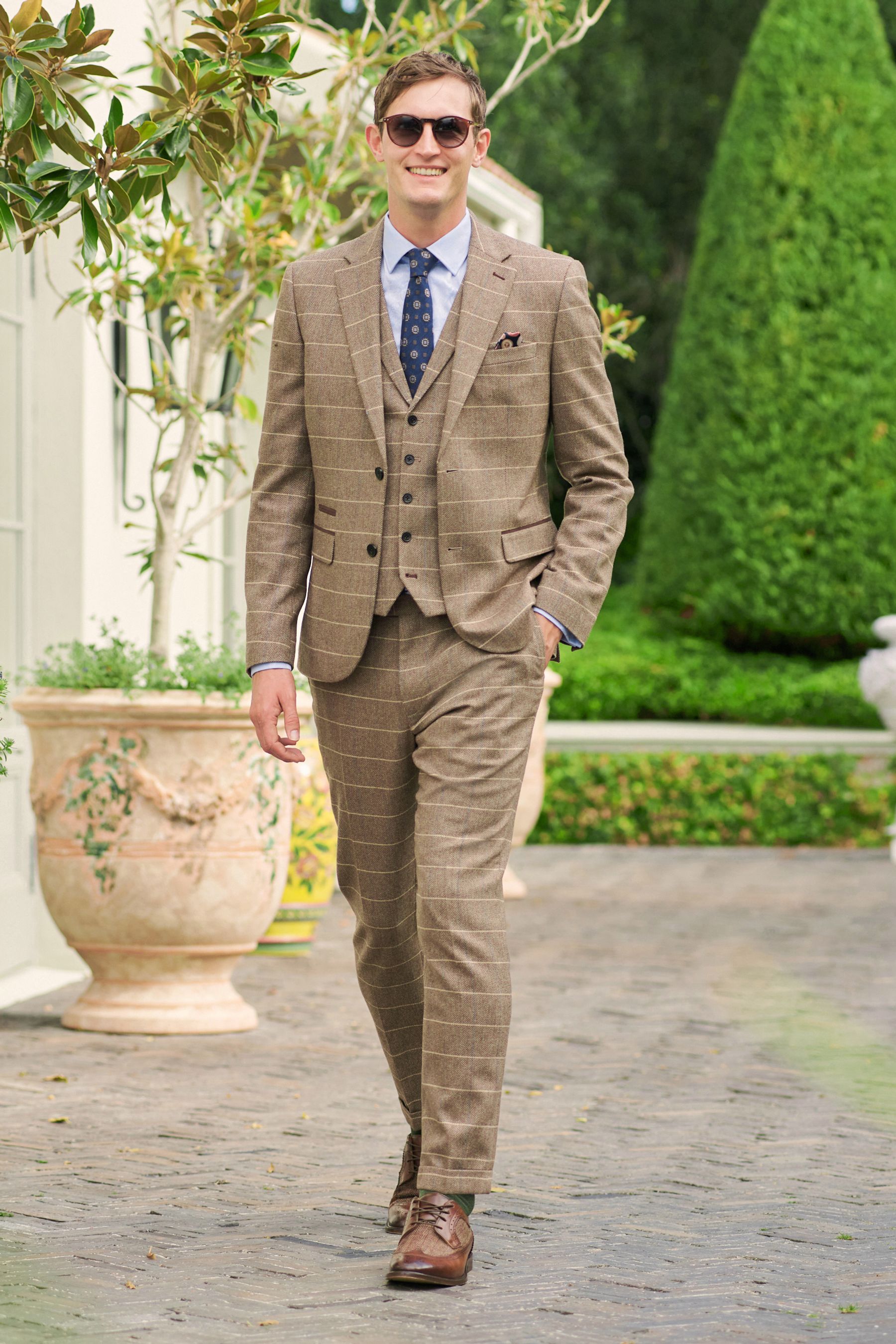 Skinny wool suit deals
