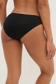 Black/White/Nude High Leg Cotton Rich Knickers 6 Pack - Image 3 of 9