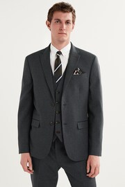 Charcoal Grey Puppytooth Suit Jacket - Image 1 of 12