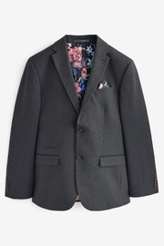 Charcoal Grey Puppytooth Suit Jacket - Image 7 of 12