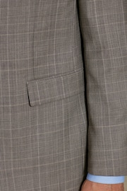 Neutral Regular Fit Signature British Fabric Check Suit: Jacket - Image 6 of 14