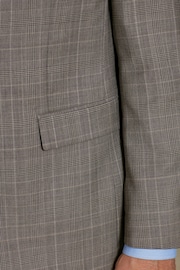 Neutral Regular Fit Signature British Fabric Check Suit: Jacket - Image 7 of 14