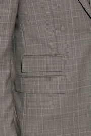 Neutral Regular Fit Signature British Fabric Check Suit: Jacket - Image 8 of 14