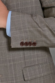 Neutral Regular Fit Signature British Fabric Check Suit: Jacket - Image 9 of 14