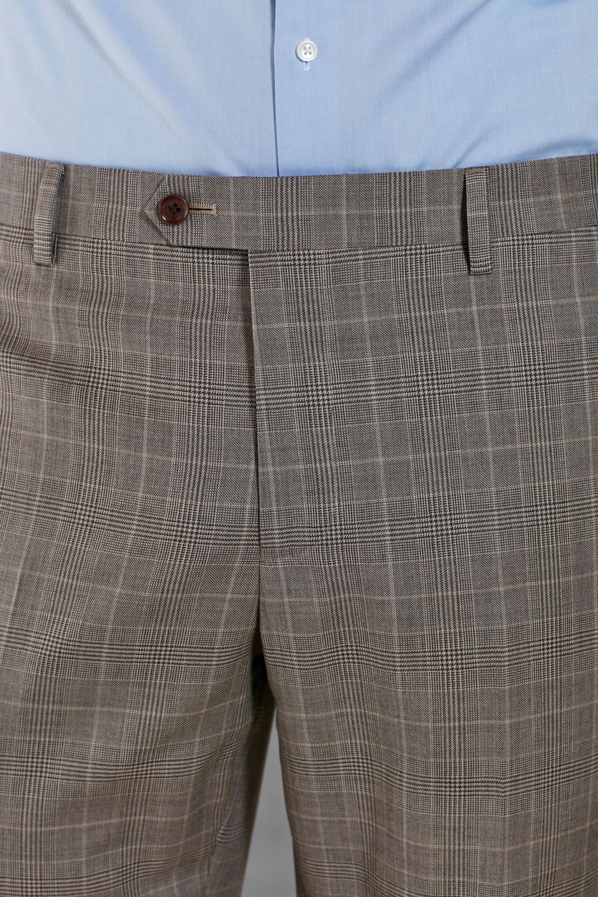 Neutral Signature British Fabric Check Suit: Trousers - Image 5 of 11