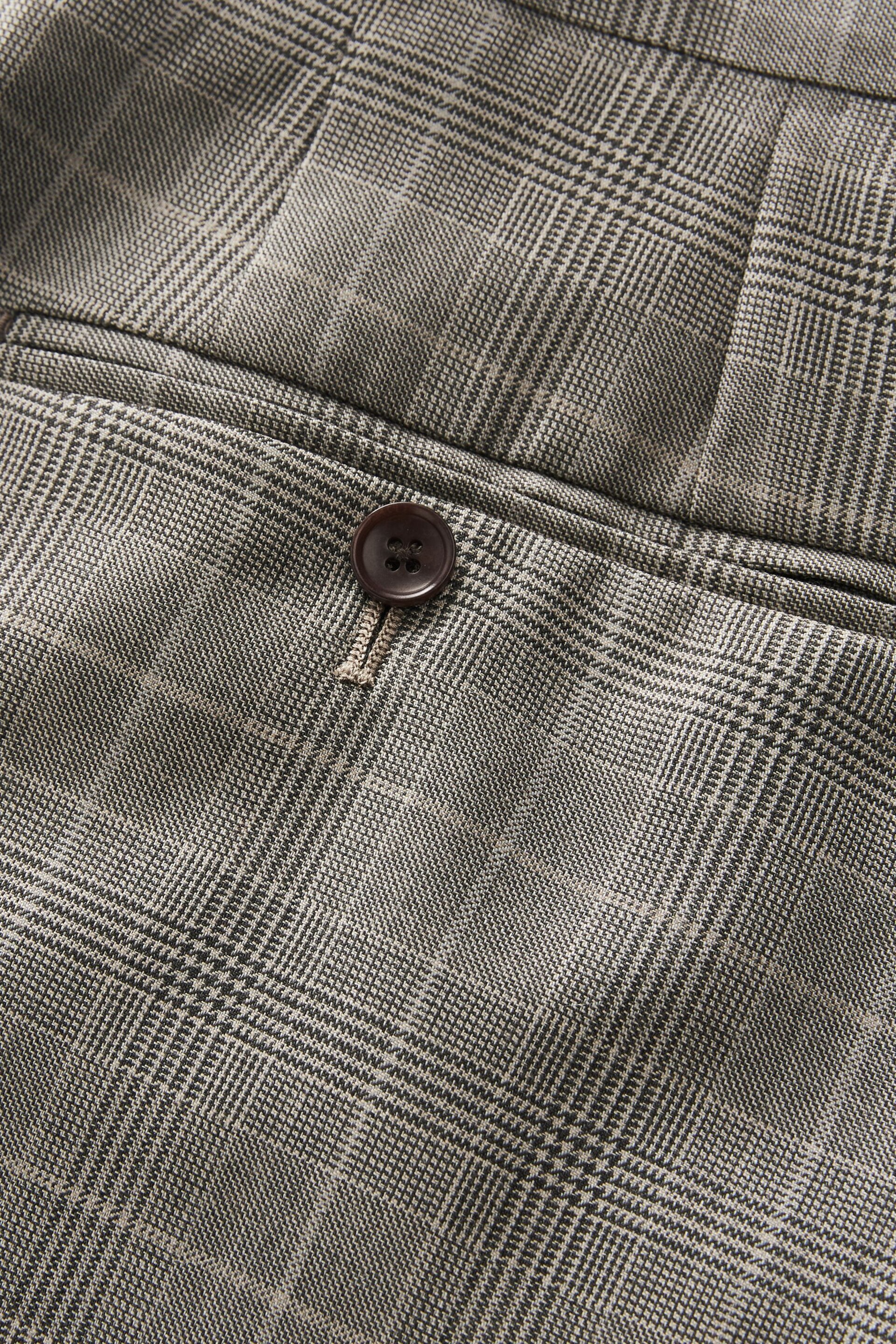 Neutral Signature British Fabric Check Suit: Trousers - Image 9 of 11