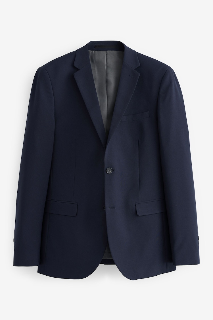 Navy Slim Fit Essential Suit Jacket - Image 5 of 10