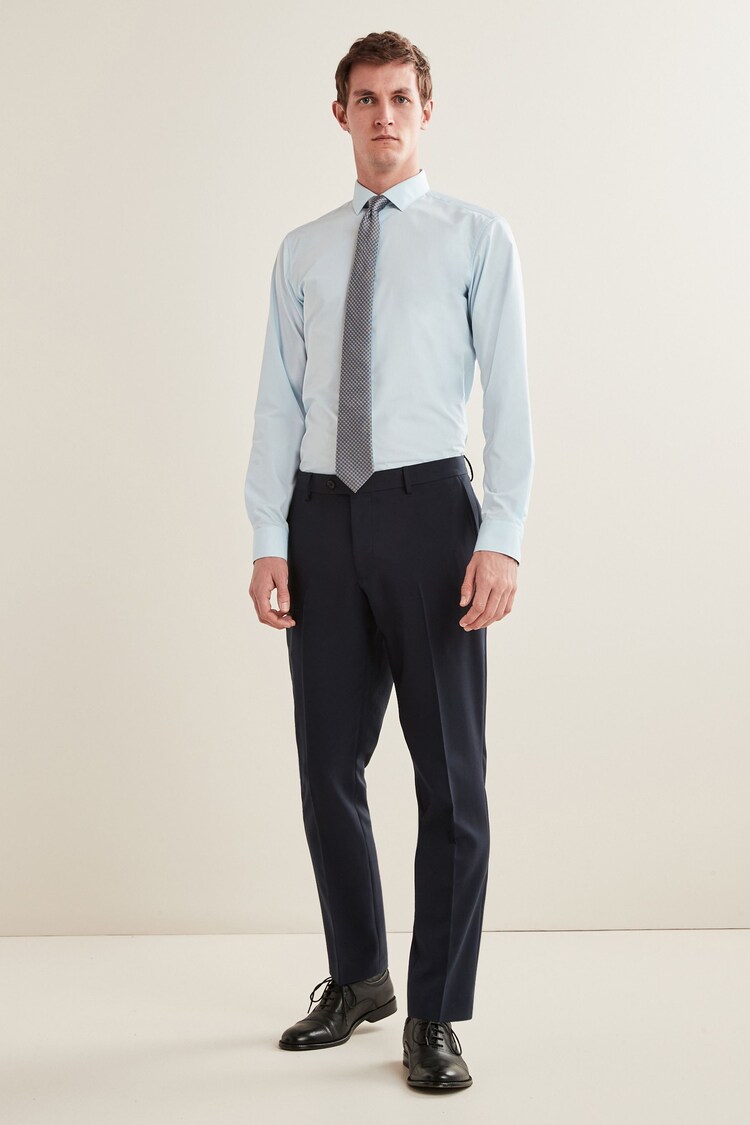 Buy Navy Blue Slim Fit Essential Suit Trousers from Next New Zealand