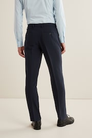 Navy Blue Slim Fit Essential Suit Trousers - Image 4 of 10