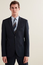 Navy Regular Fit Essential Suit Jacket - Image 1 of 13