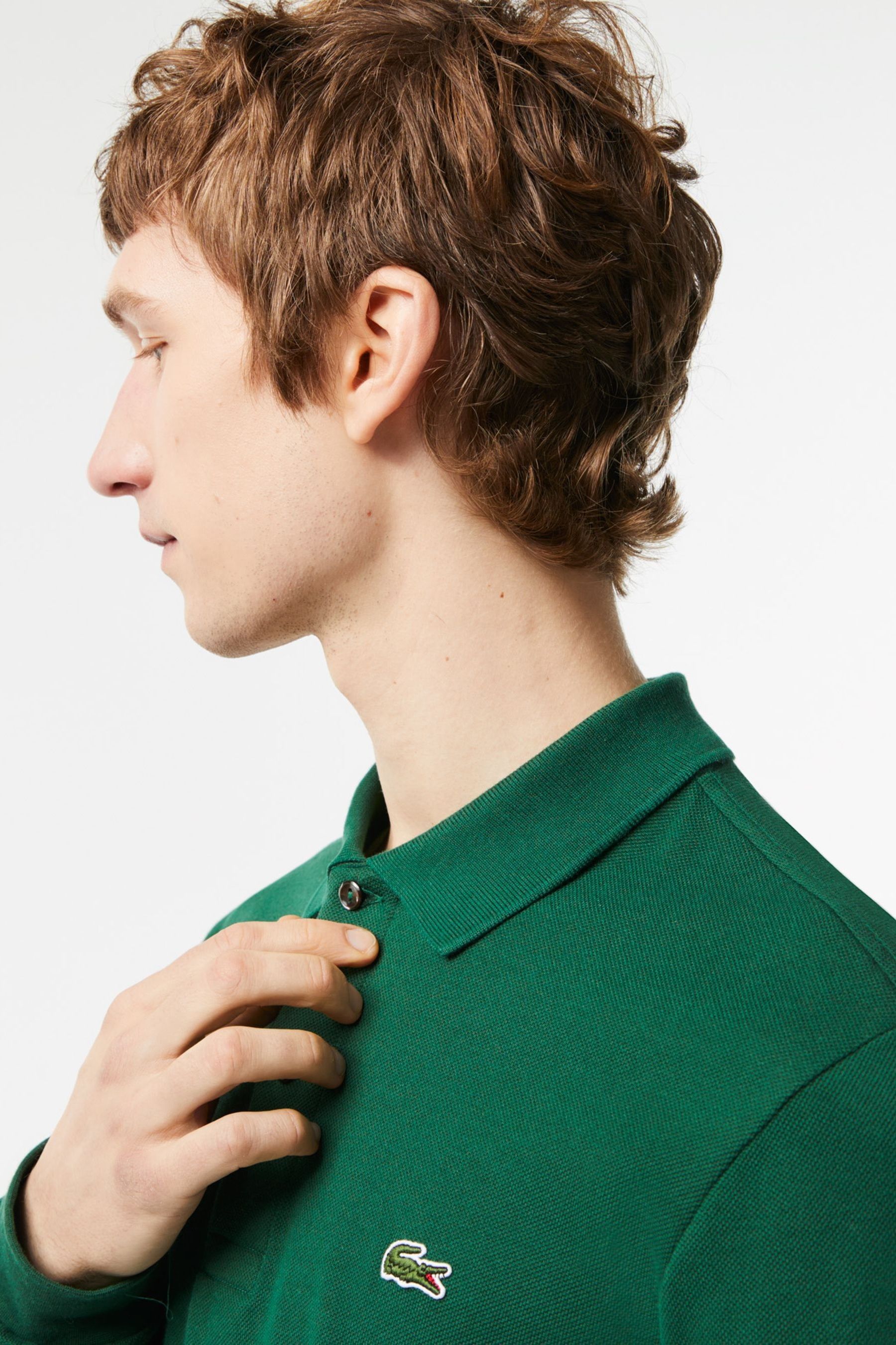 Buy Lacoste Men Green Core Essentials Polo from Next Luxembourg