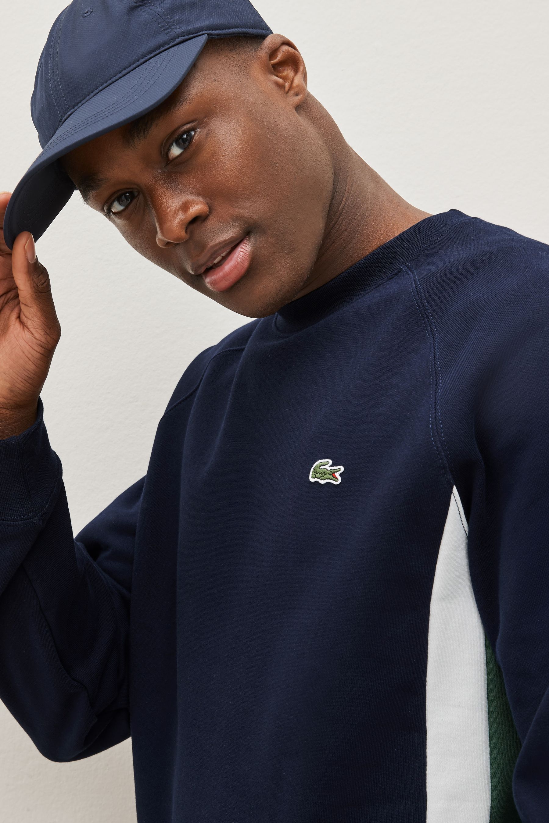 Buy Lacoste Mens Blue Core Graphics Sweatshirt from Next Luxembourg