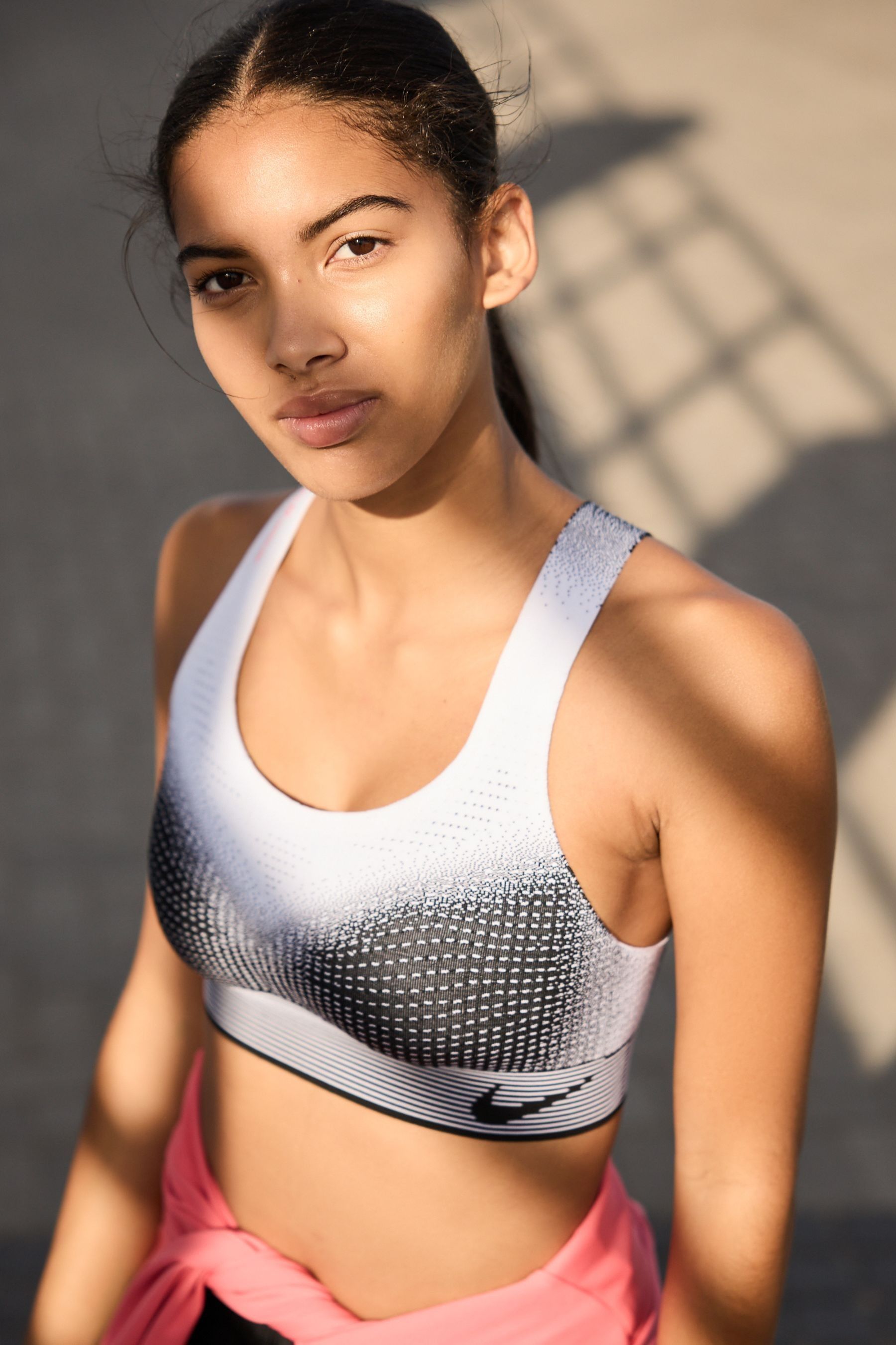Buy Nike White Flyknit High Support Sports Bra from Next Luxembourg