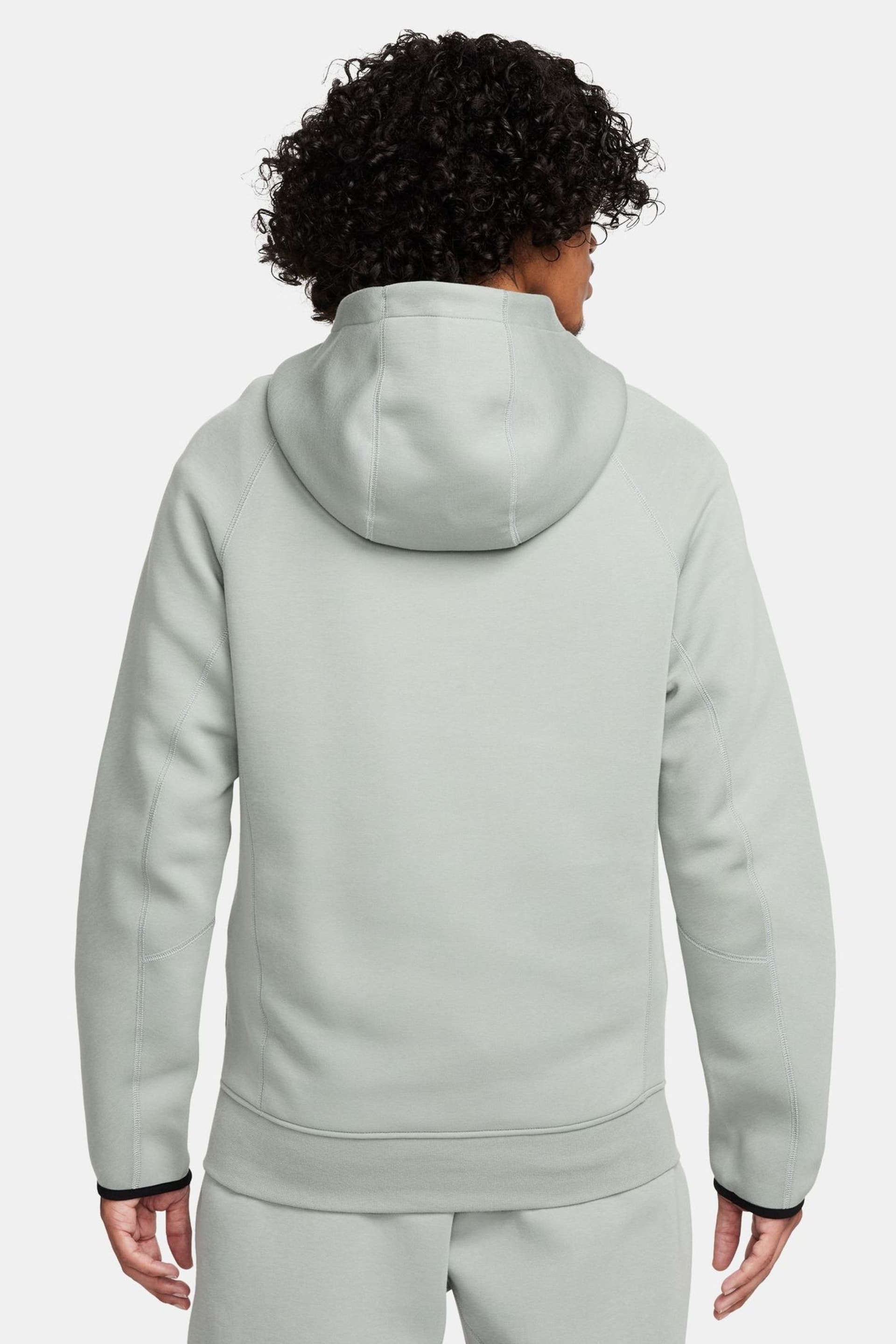 Nike Green Tech Fleece Pullover Hoodie - Image 2 of 10