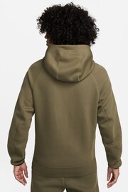 Nike Olive Green Tech Fleece Pullover Hoodie - Image 2 of 17