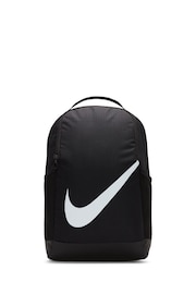 Nike Black/White Brasilia Kids Backpack - Image 1 of 10