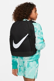 Nike Black/White Brasilia Kids Backpack - Image 3 of 10
