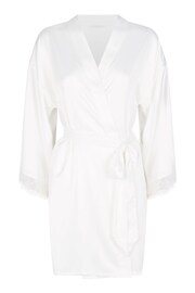 Ann Summers White Satin Cherryann Robe Dressing Gown - Image 6 of 6