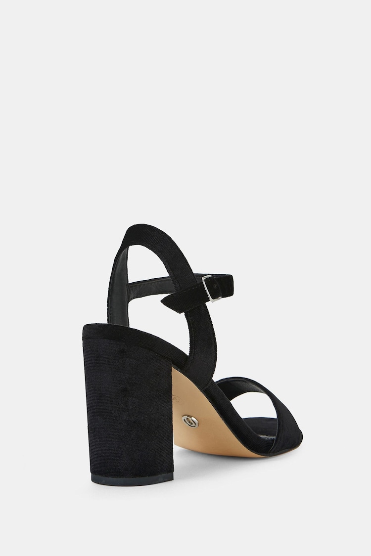 Novo Black Standard Fit Mills Block Heel Two Part Sandals - Image 5 of 5